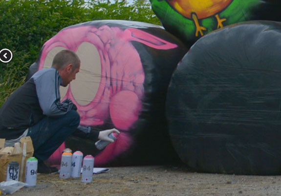 Graffiti Bales 2019 in  Fermanagh